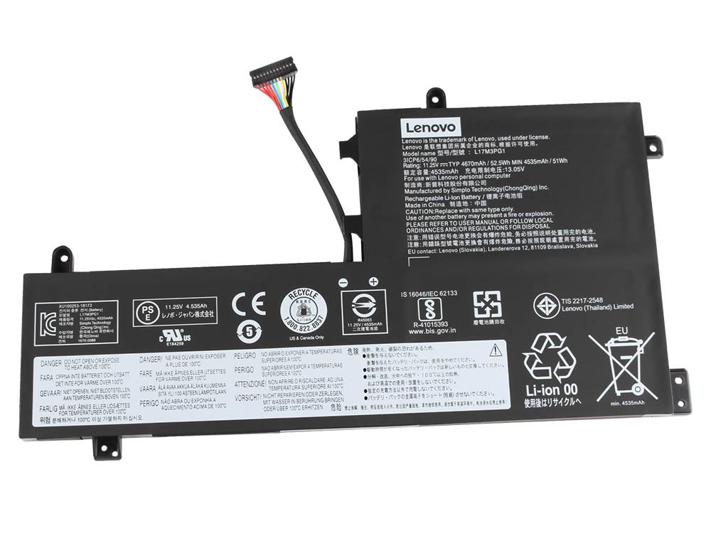 Original Battery Lenovo 5B10Q88561 5B10T30216 4670mAh 52.5Wh